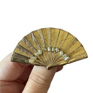 Miriam Haskell Fan Brooch